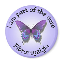 Fibromyalgia Awareness magnet by slamdunksapparel Fibromyalgia Awareness magnet