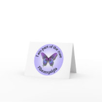 Fibromyalgia Awareness notecard - add your own mes by slamdunksapparel Fibromyalgia Awareness notecard - add your own mes