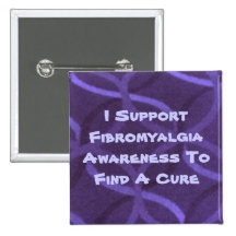 Fibromyalgia Awareness Pin/Button