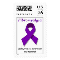 Fibromyalgia awareness postage stamp