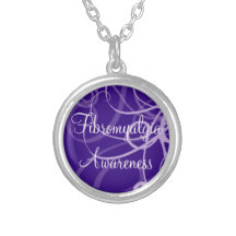 Fibromyalgia Awareness Purple Necklace
