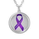 Fibromyalgia Awareness Ribbon Necklace necklaces