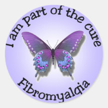 Fibromyalgia Awareness stickers