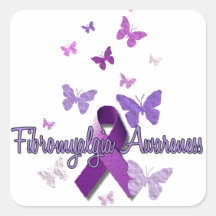 Fibromyalgia Awareness Stickers