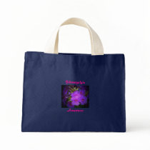 Fibromyalgia, Awareness Tote Bag-Floral Design
