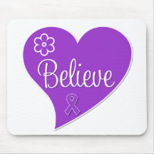 Fibromyalgia Believe Heart Mouse Pad