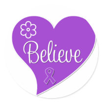 Fibromyalgia Believe Heart stickers by giftsforawareness Fibromyalgia Believe Heart stickers