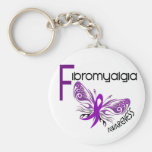 Fibromyalgia BUTTERFLY 3 Keychain