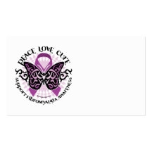 Fibromyalgia Butterfly Tribal Business Card Templates