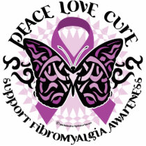 Fibromyalgia Butterfly Tribal photo sculptures