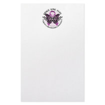 Fibromyalgia Butterfly Tribal stationery