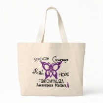 Fibromyalgia Celtic Butterfly 3 Canvas Bag