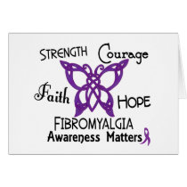 Fibromyalgia Celtic Butterfly 3 Card
