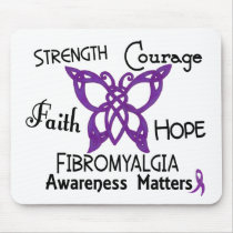 Fibromyalgia Celtic Butterfly 3 mousepads