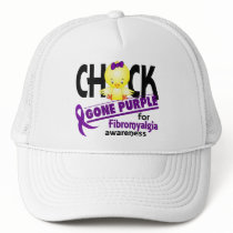 Fibromyalgia Chick Gone Purple 2 Mesh Hat
