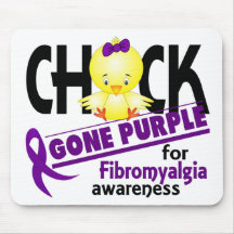 Fibromyalgia Chick Gone Purple 2 Mouse Pads