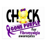 Fibromyalgia Chick Gone Purple 2 Post Card