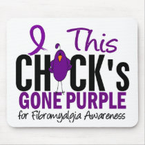 FIBROMYALGIA Chick Gone Purple mousepads