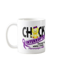 Fibromyalgia Chick Interrupted 2 Coffee Mugs