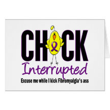 Fibromyalgia Chick Interrupted Card