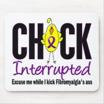 Fibromyalgia Chick Interrupted mousepads