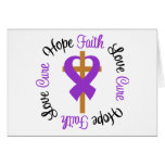 Fibromyalgia Faith Hope Love Cross Greeting Cards