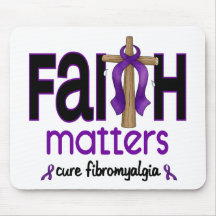 Fibromyalgia Faith Matters Cross 1 Mouse Mat