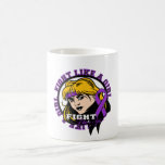 Fibromyalgia Fight Like A Girl Attitude mugs