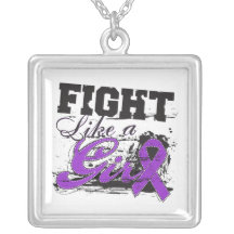 Fibromyalgia Fight Like A Girl Distressed Jewelry