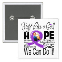 Fibromyalgia Fight We Can Do It Pinback Buttons
