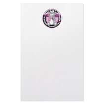 Fibromyalgia Fighter Cat stationery