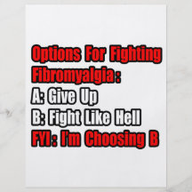 Fibromyalgia Fighting Options Personalized Flyer