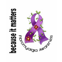Fibromyalgia Flower Ribbon 3 t-shirts