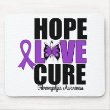 Fibromyalgia Hope Love Cure Mouse Mats