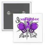 Fibromyalgia I Fight Like a Girl With Gloves buttons