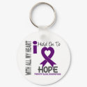 Fibromyalgia I Hold On To Hope keychains