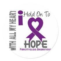 Fibromyalgia I Hold On To Hope stickers by awarenessgifts Fibromyalgia I Hold On To Hope stickers