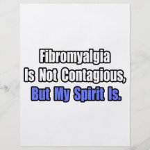 Fibromyalgia Is Not Contagious.. Flyer Design