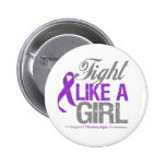 Fibromyalgia Ribbon - Fight Like a Girl buttons