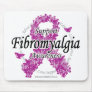 Fibromyalgia Ribbon of Butterflies 2 Mouse Mats