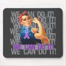 Fibromyalgia Rosie WE CAN DO IT Mouse Pads