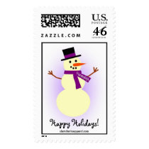 Fibromyalgia Snowman postage stamp