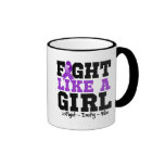 Fibromyalgia  Sporty Fight Like a Girl mugs