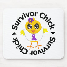 Fibromyalgia Survivor Chick Mouse Pads