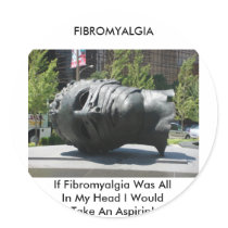 FIBROMYALGIA-TAKE ASPIRIN STICKERS