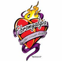 Fibromyalgia Tattoo Heart photo sculptures