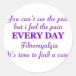 Fibromyalgia - time for a cure stickers