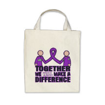 Fibromyalgia Together We Will Make A Difference Tote Bags