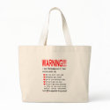 Fibromyalgia Warning Tote Bag