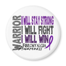 Fibromyalgia Warrior Refrigerator Magnet